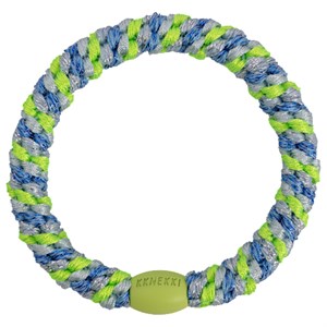 KKNEKKI - Hårelastik, Mix Blue Neon Green